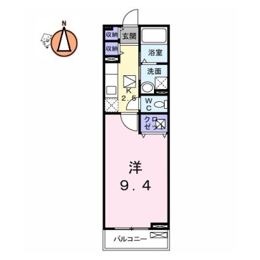 グランレジデンス 国府 AーI 202の間取り図