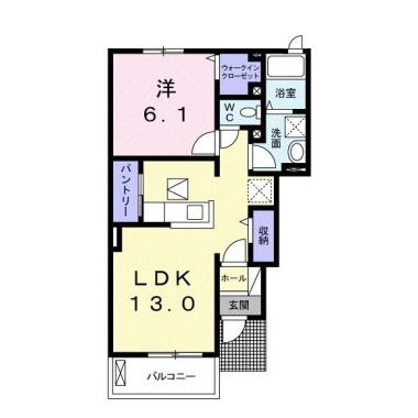 フジコート 102の間取り図