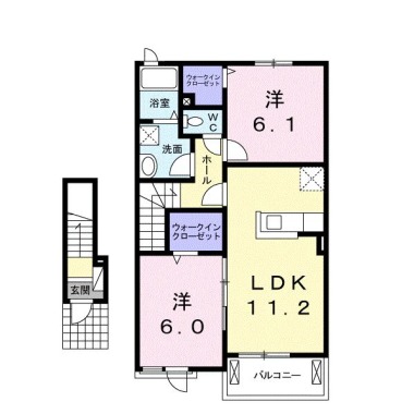 フジコート 203の間取り図