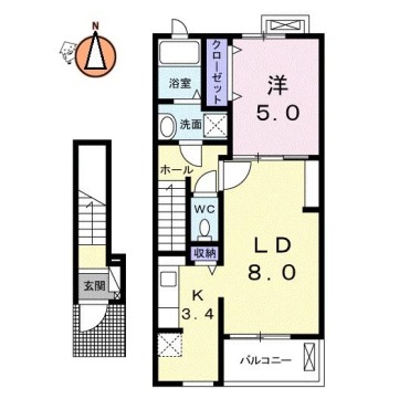 ジラソーレ 202の間取り図