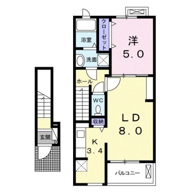 ジラソーレ 203の間取り図