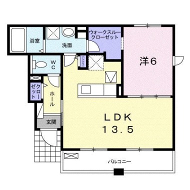 ピュア・エレガンス I 103の間取り図