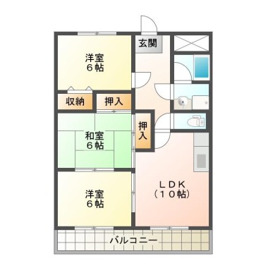 ハピネス21 503の間取り図