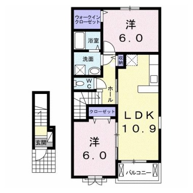 ル・ヴァンA 205の間取り図