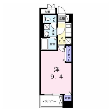 グランコート国府 102の間取り図