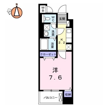 グランコート国府 108の間取り図