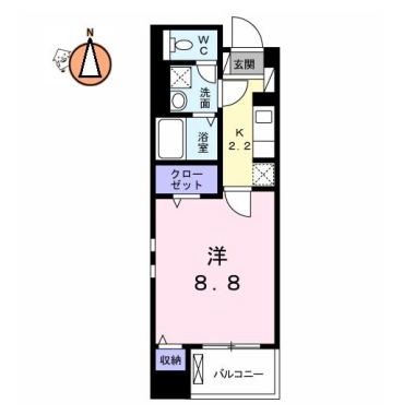 グランコート国府 210の間取り図