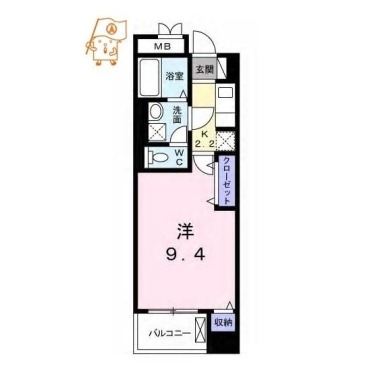 グランコート国府 302の間取り図