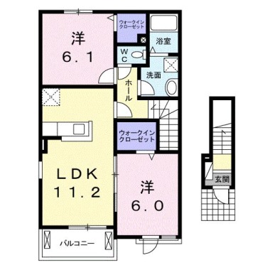 グリーンテラス A 201の間取り図