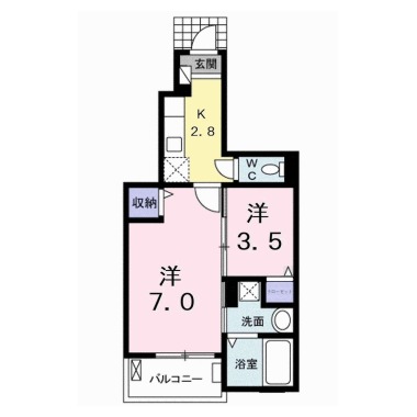 アルカンシエル北島 102の間取り図