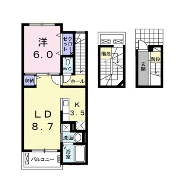 アルカンシエル北島 303の間取り図