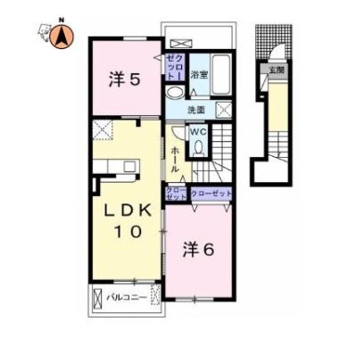 リバーサイドテラス I 202の間取り図