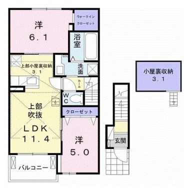 カーサ・ドマーニS 205の間取り図