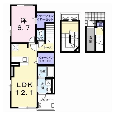 カルミア 301の間取り図