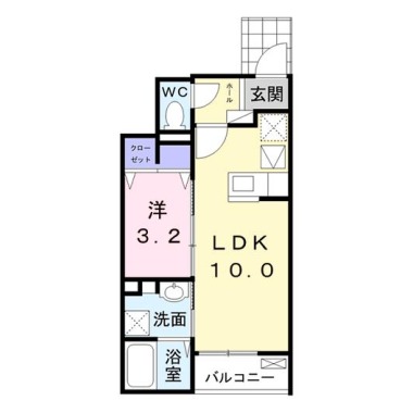 ハナミズキ 103の間取り図
