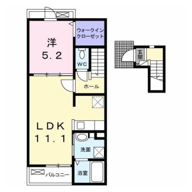 ハナミズキ 202の間取り図