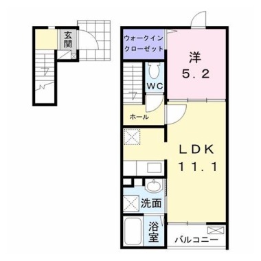 ハナミズキ 203の間取り図