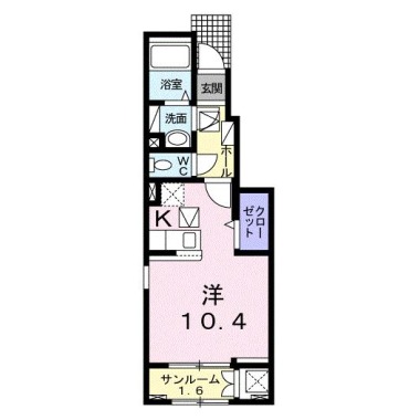 オルテンシア 102の間取り図