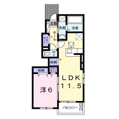 ミライエ沖浜I 101の間取り図