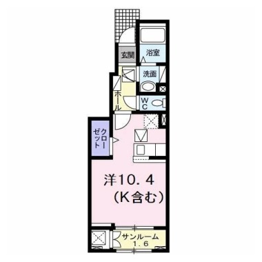 シエロ・ガーデン北島A 103の間取り図