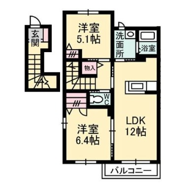 シャーメゾンエピナールIII番館 B202の間取り図