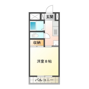 庄町 マンション 1K 103の間取り図