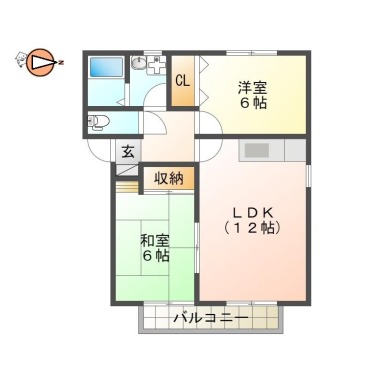 アンフィニヨシモト 205の間取り図