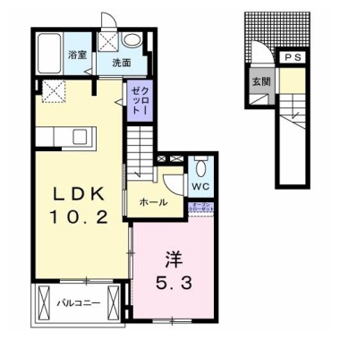 マリオ北島 C 202の間取り図