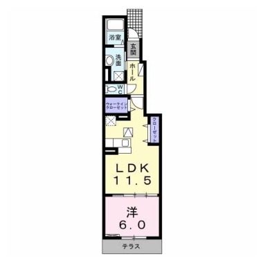 ハウラービレッジ 大阪屋 103の間取り図