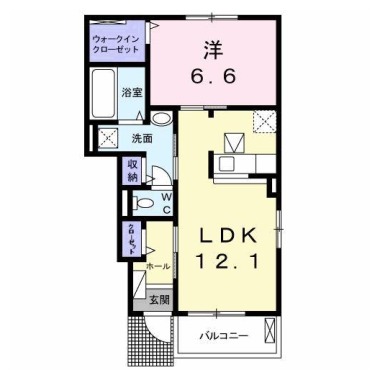 ココン I 105の間取り図