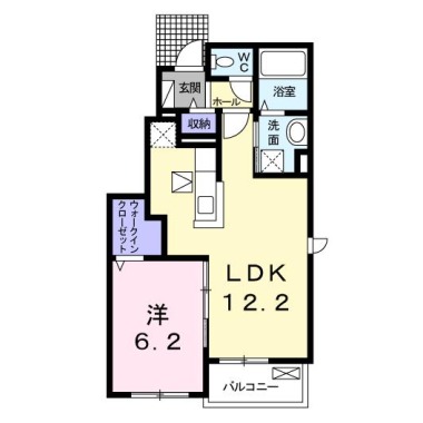 グラン ベルジュ D 101の間取り図