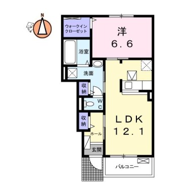 ラフォルテ I 102の間取り図