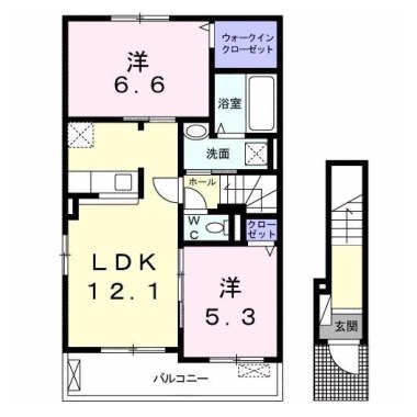 ラフォルテ I 201の間取り図