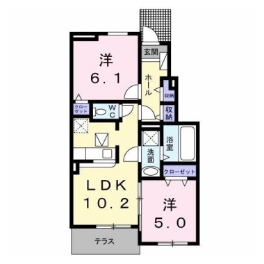 ラフォルテ II 102の間取り図