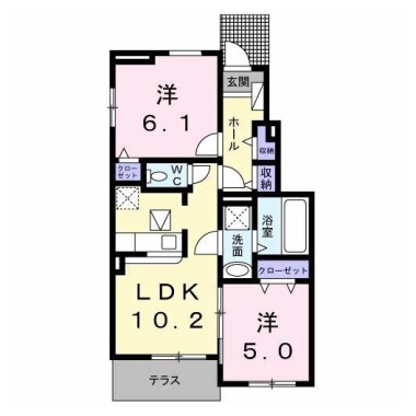 ラフォルテ II 106の間取り図