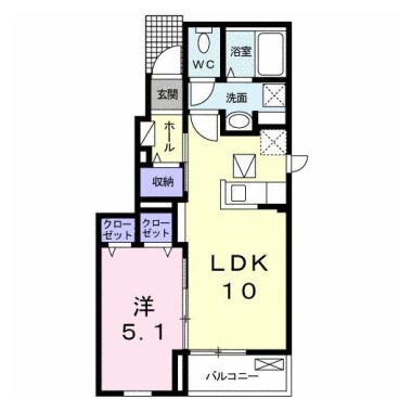 ラフォルテ III 101の間取り図