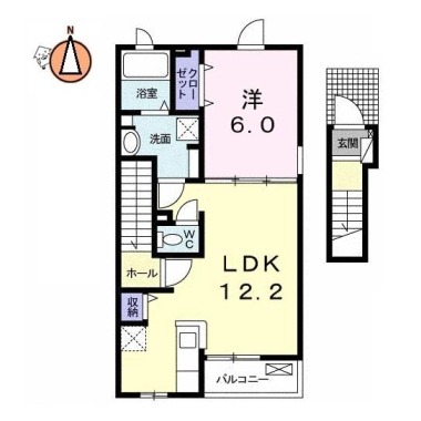 ラフォルテ III 201の間取り図