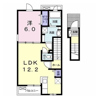 ラフォルテ III 202の間取り図