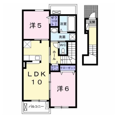 ベル ルミエール 北I 202の間取り図