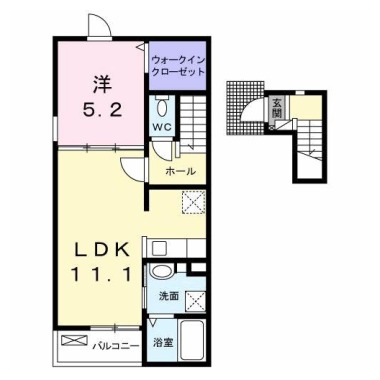 ベル ルミエール 南II 202の間取り図