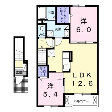 ラグジュアリー II 203の間取り図