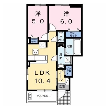 リヨン A 101の間取り図