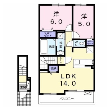 リヨン A 203の間取り図