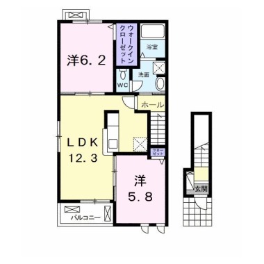 マーヴェラス D 201の間取り図