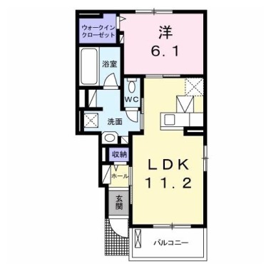 ベネヴォレンテE 103の間取り図