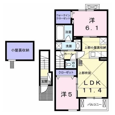 ベネヴォレンテE 202の間取り図