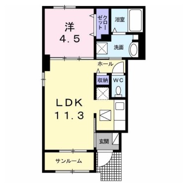 サントゥール 池田 101の間取り図