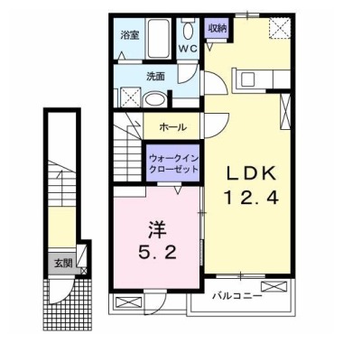 サントゥール 池田 203の間取り図