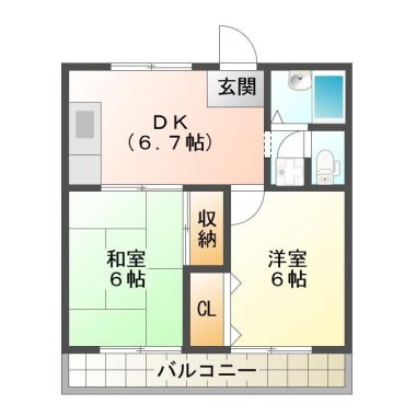 コーポ蔵 101の間取り図