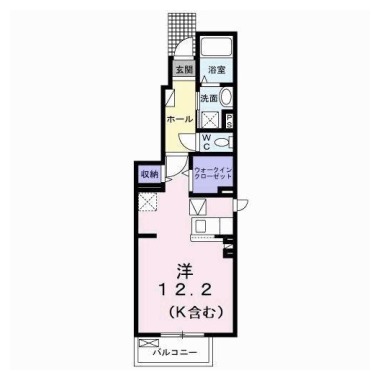 ミライエ宝田 II 101の間取り図